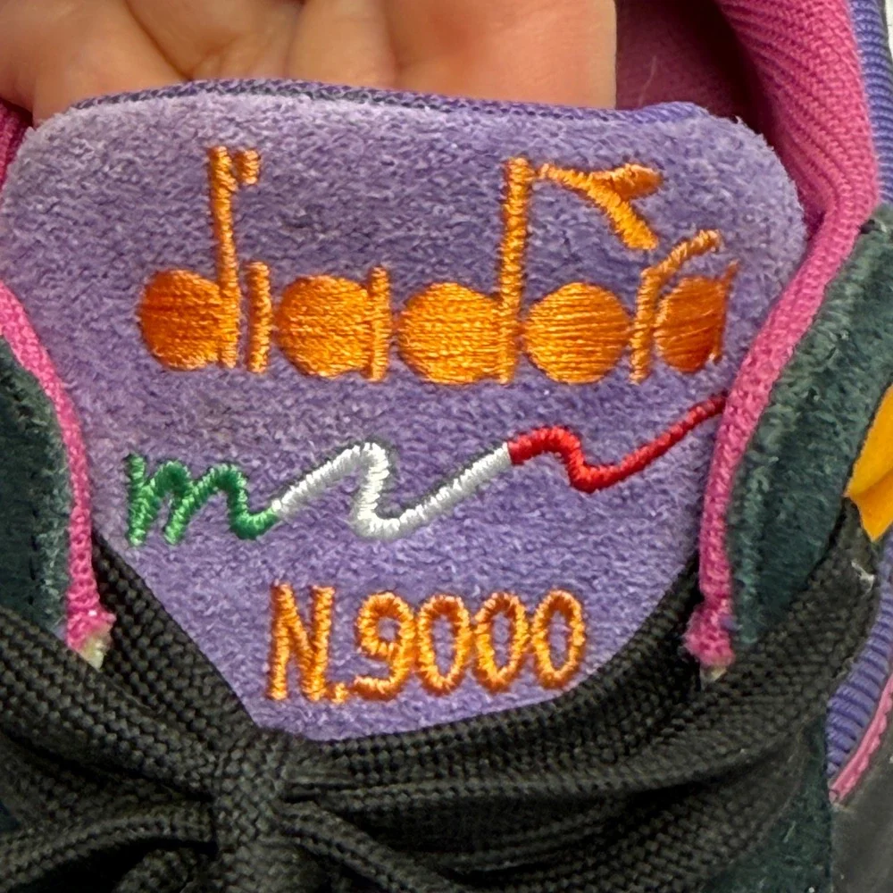 Diadora N9000 Mens Sneakers Purple Orange Magenta 501.160827-55246 Size 10